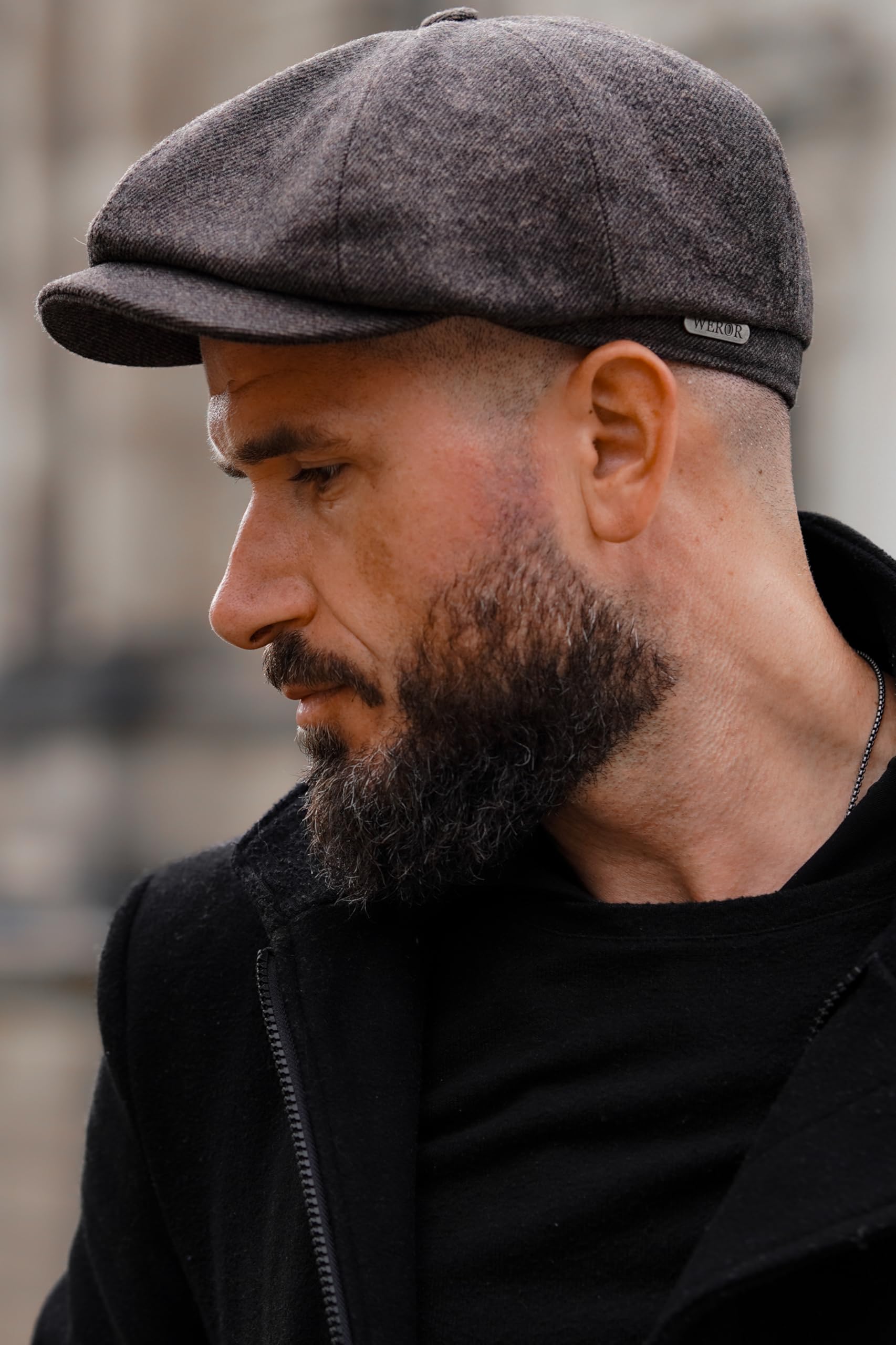 Schiebermütze Herren Schirmmütze Herrenmütze Newsboy Flat Cap Mütze
