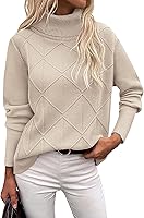 Zeagoo Women's Chunky Knit Turtleneck Sweater Long Sleeve Fall Winter Pullover Tops 2026
