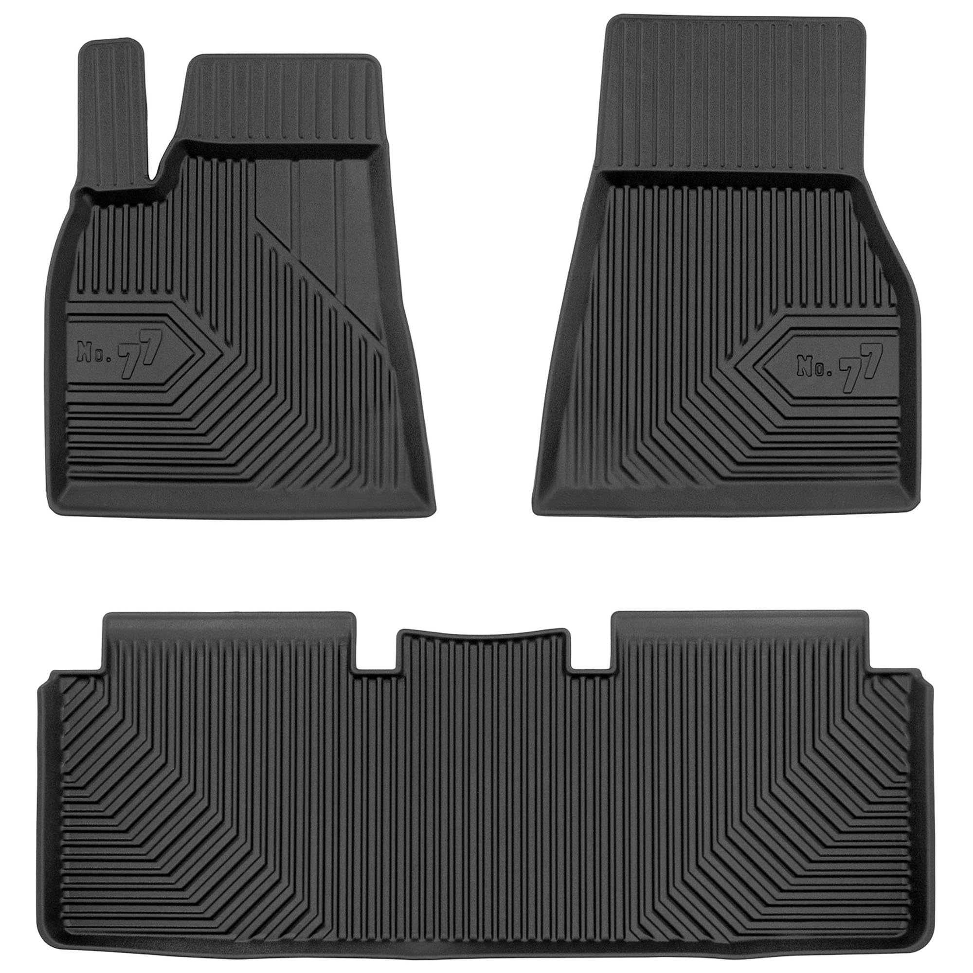 MOTOS Alfombrillas de Goma para Tesla Model S 2012-2021 Mejore la Comodidad de Sus Viajes con la Alfombra Antideslizante Car No.77- Alfombrillas de Coche para Varias Estaciones