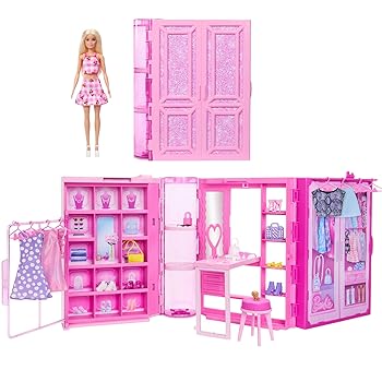 Barbie Dream Closet Toy Playset with Blonde Fashion Doll