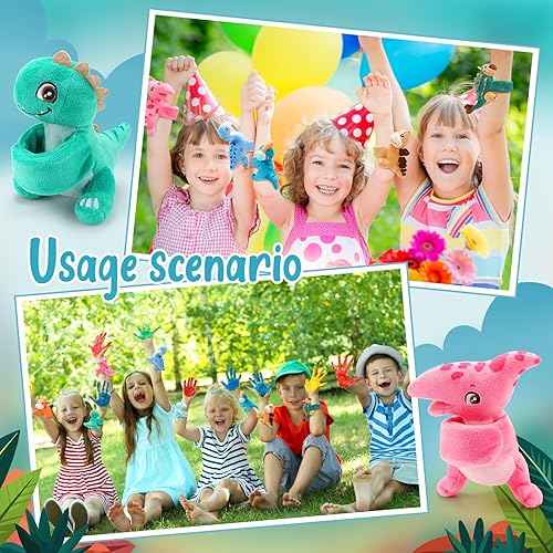 Vista 17 de Liliful Paquete de 8 pulseras de peluche para niños, diseño de gato de peluche, operación de Navidad, muñeca de 8 pulgadas, linda pulsera a presión