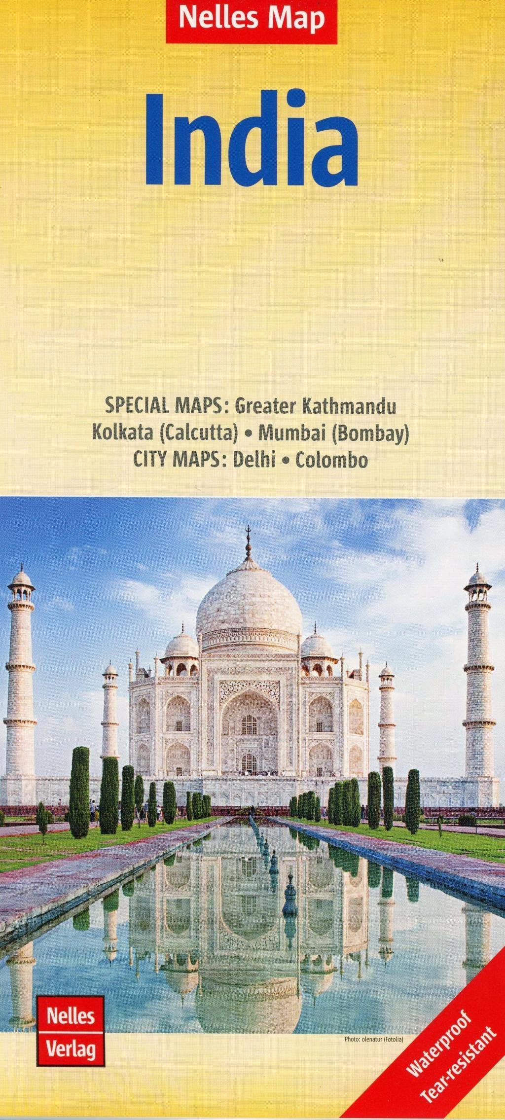 India: Special Maps: Greater Kathmandu, Kolkata (Calcutta), Mumbai (Bombay). City Maps: Delhi, Colombo