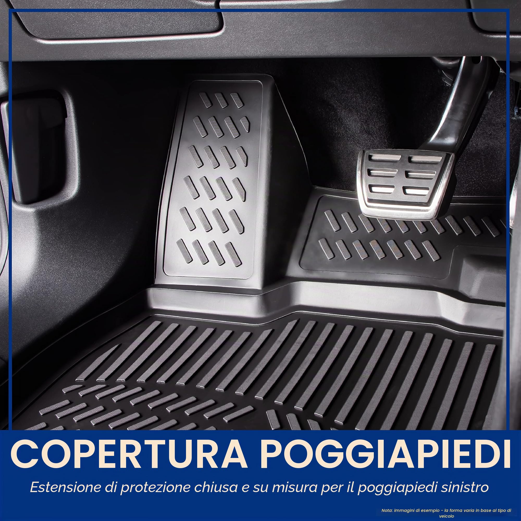 ELMASLINE 3D Tappetini Gomma per Dacia SANDERO III 2021-2026 (terza generazione) | Bordo Extra Alto | Tappetini Auto