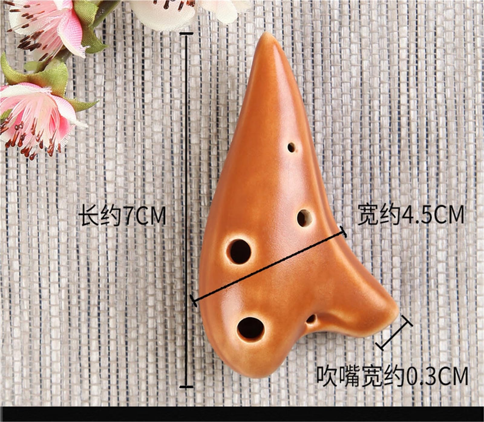 Set Ocarina Mini Strumento Portatile Per Esercitazioni Dipinto A Mano Ocarina A 6 Fori Con Chiave C Acuta