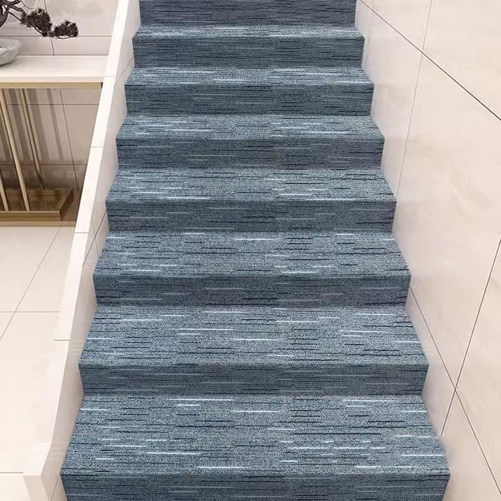 YTBHSHXZ stair treads， Treads, Self-Adhesive Stair Runners for Carpet,Indoor for Elderly, Children and Pets(D,1m wide)