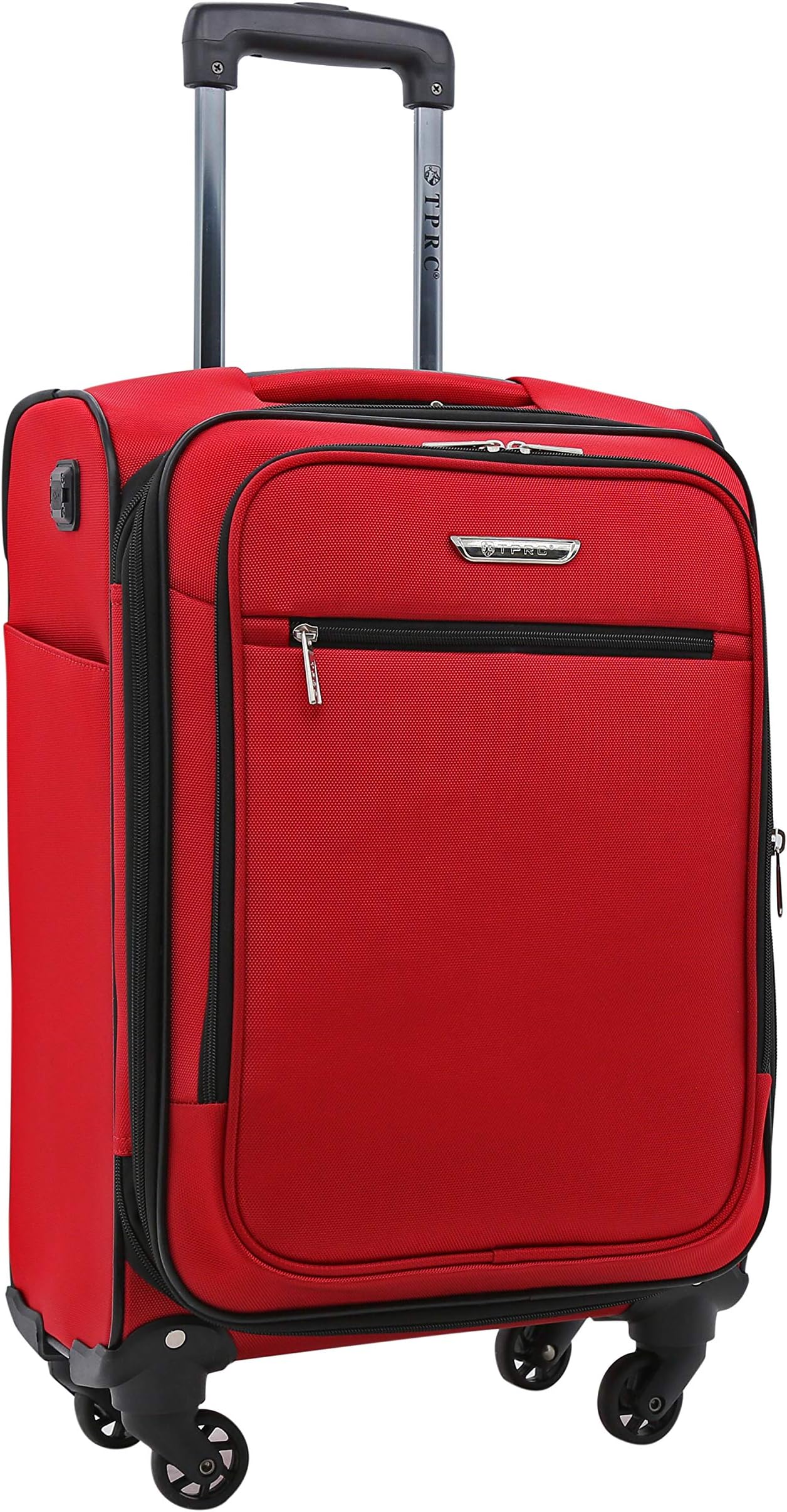 TPRC Sabre Spinner USB Port Luggage, Red, Carry-On 20-Inch