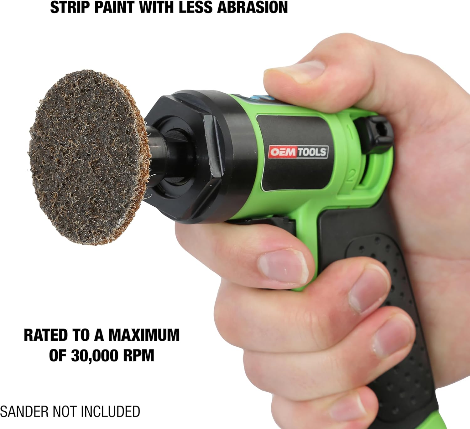 OEMTOOLS 24941 2 Inch Surface Prep Discs, Coarse, 25 Pack, Twists to Lock into Sanding Disc Holder, Clears Metal and Wood Surfaces of Paint, Rust, and Grit