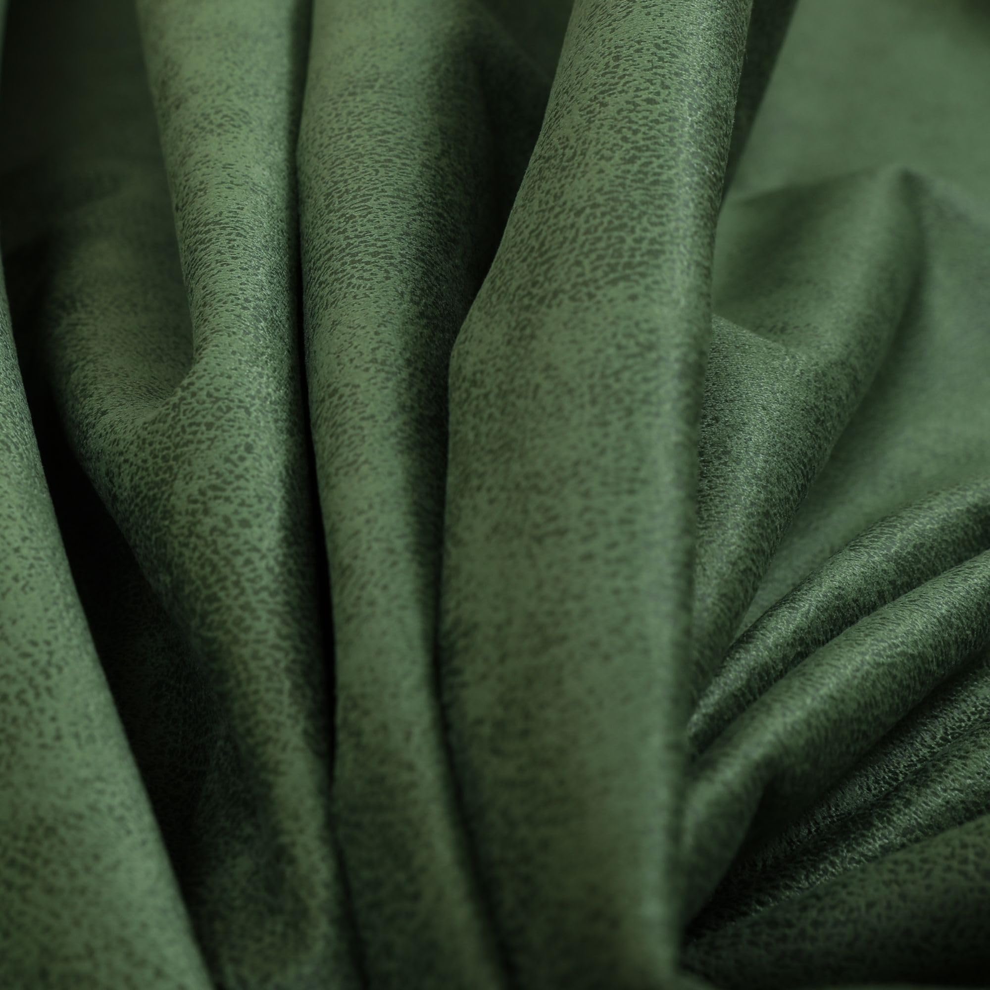 Redbrick Mill Fabrics Flame Retardant Soft Durable 3 Layer Thick Faux Suede Green Colour Upholstery Furnishing Fabric (Per Metre) — image 1
