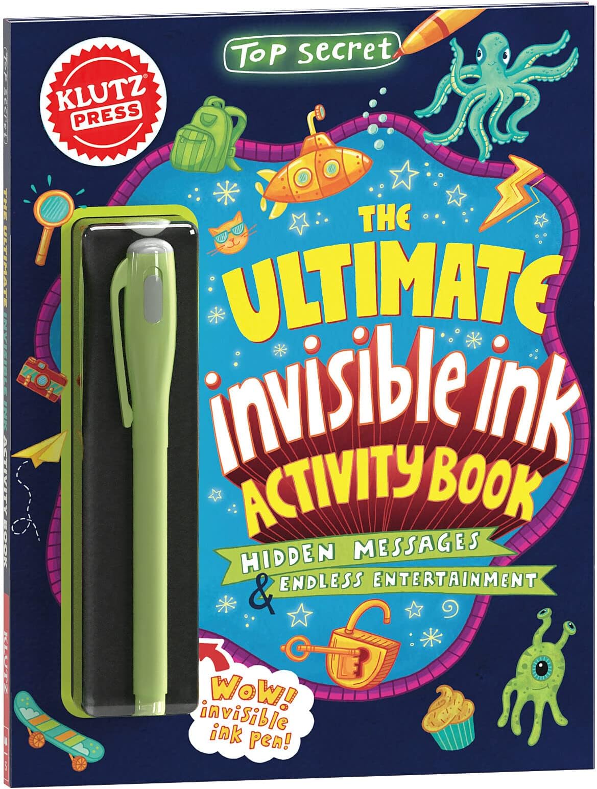Top Secret: The Ultimate Invisible Ink Activity Book (Klutz Activity Book)