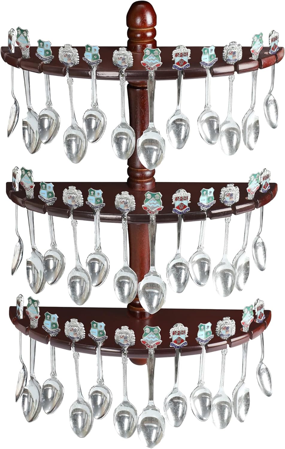 Wall Mounted Spoon Rack Shelf Display Case, Living Room Display