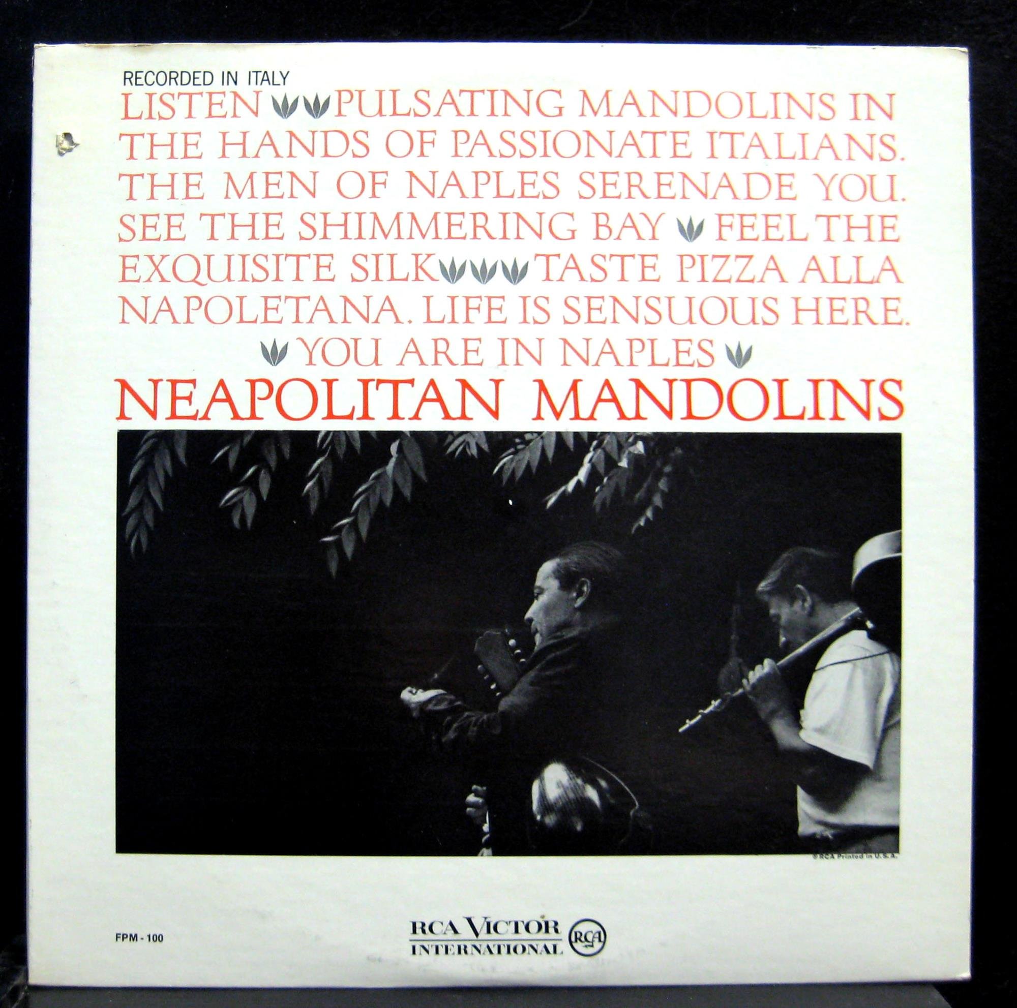 Gino Del Vescovo Neapolitan Mandolins vinyl record