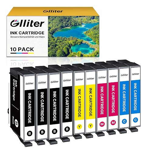 Glliter Kompatibel mit 604XL Druckerpatronen Patronen Multipack für Epson Expression Home XP-2205 XP-3200 XP-4200 XP-3205 XP-4205 XP-2200 Workforce WF-2910 WF-2930 WF-2935 WF-2950 (10er-Pack)