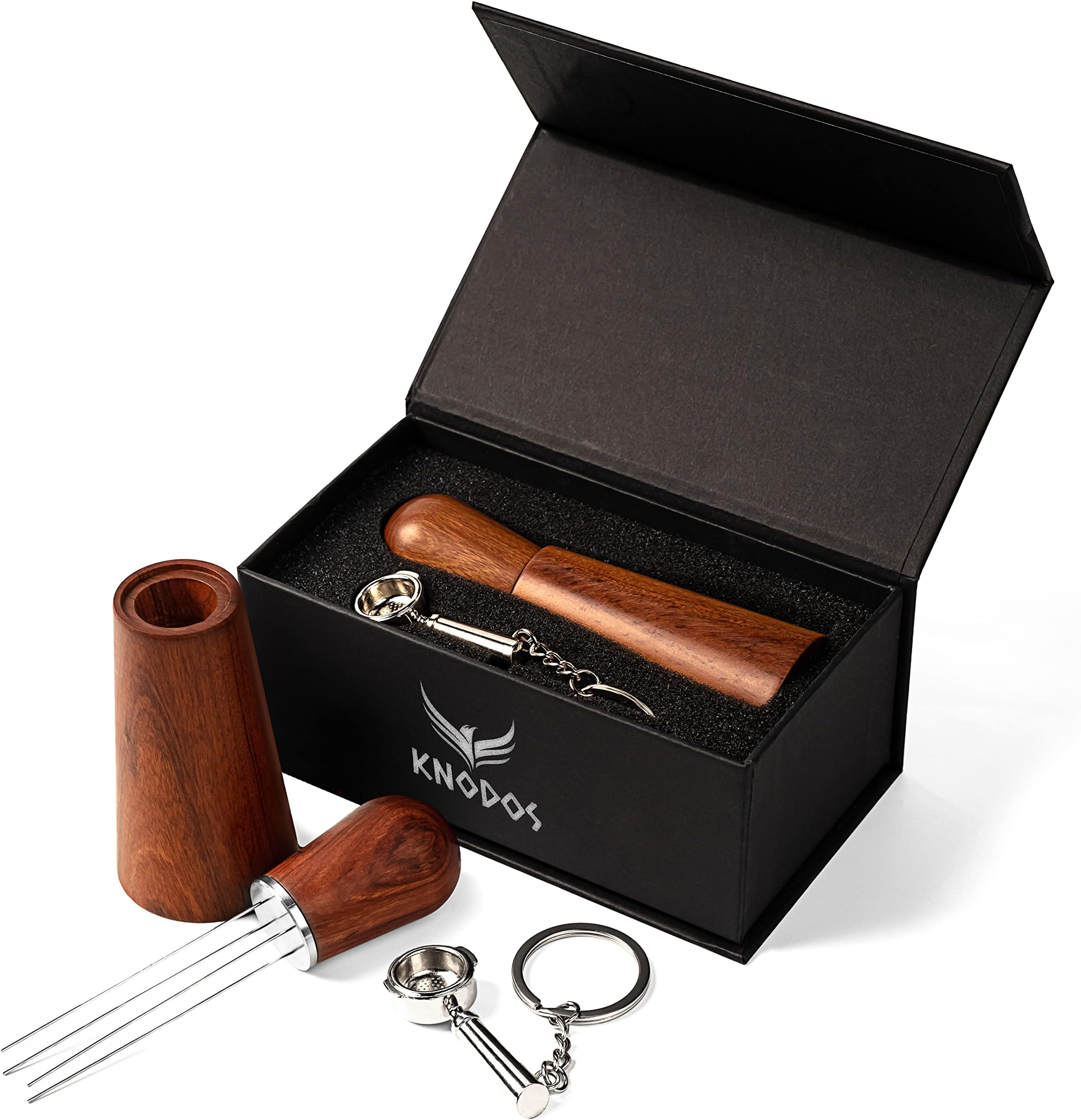 Wdt Espresso Tool Coffee Stirrer Needle Distribution Tool with Keychain and Gift Box Espresso Accessories For Coffee Bar