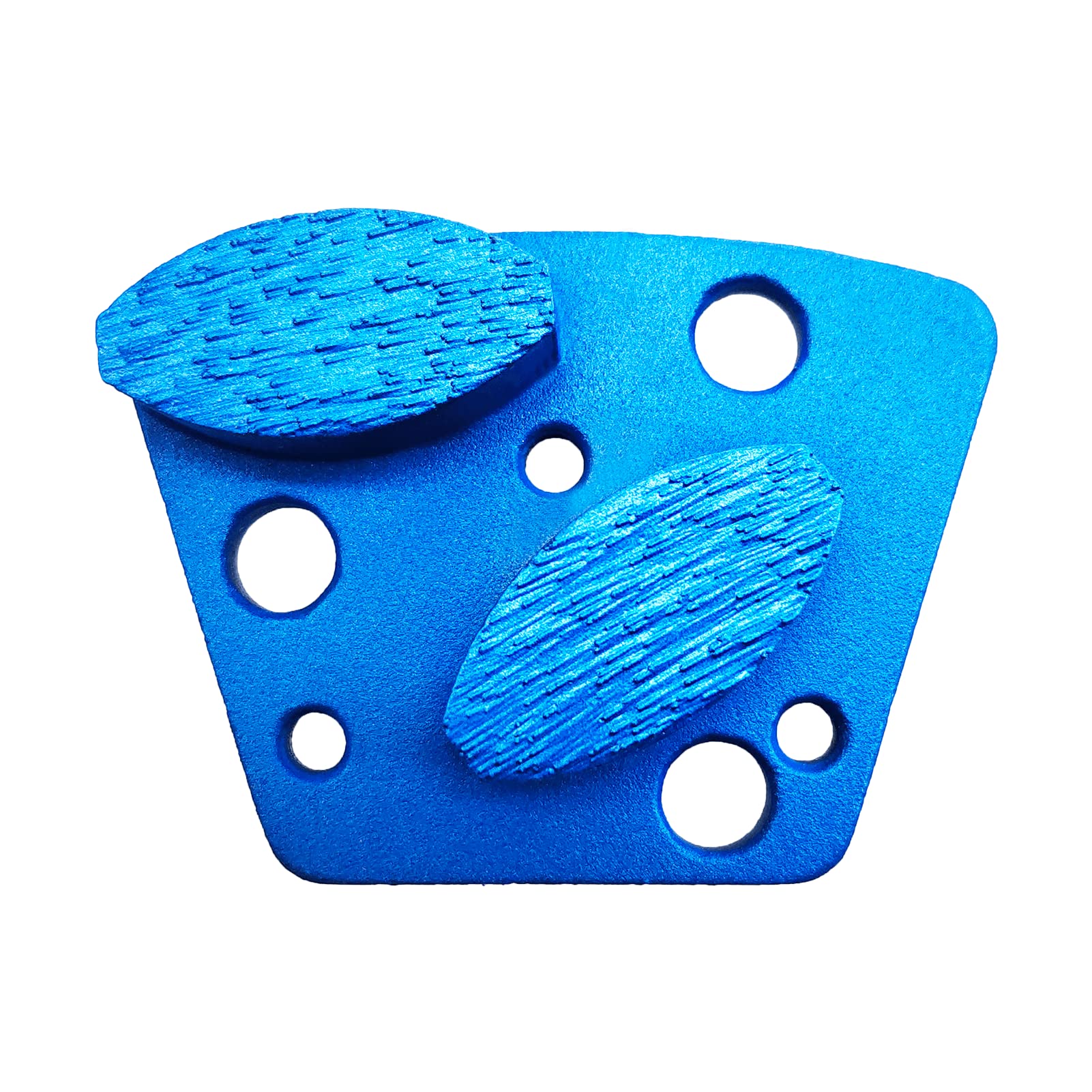 9 Pcs Pro Trapezoid Diamond Grinding Shoes Extra Soft Bond for Extra Hard Floor (40 Grit - 2 Oval Segment XS Bond for Extra Hard Floor)