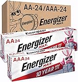 Energizer AA Batteries and AAA Batteries, 24 Max Double A Batteries and 24 Max Triple A Batteries Combo Pack, 48 Count