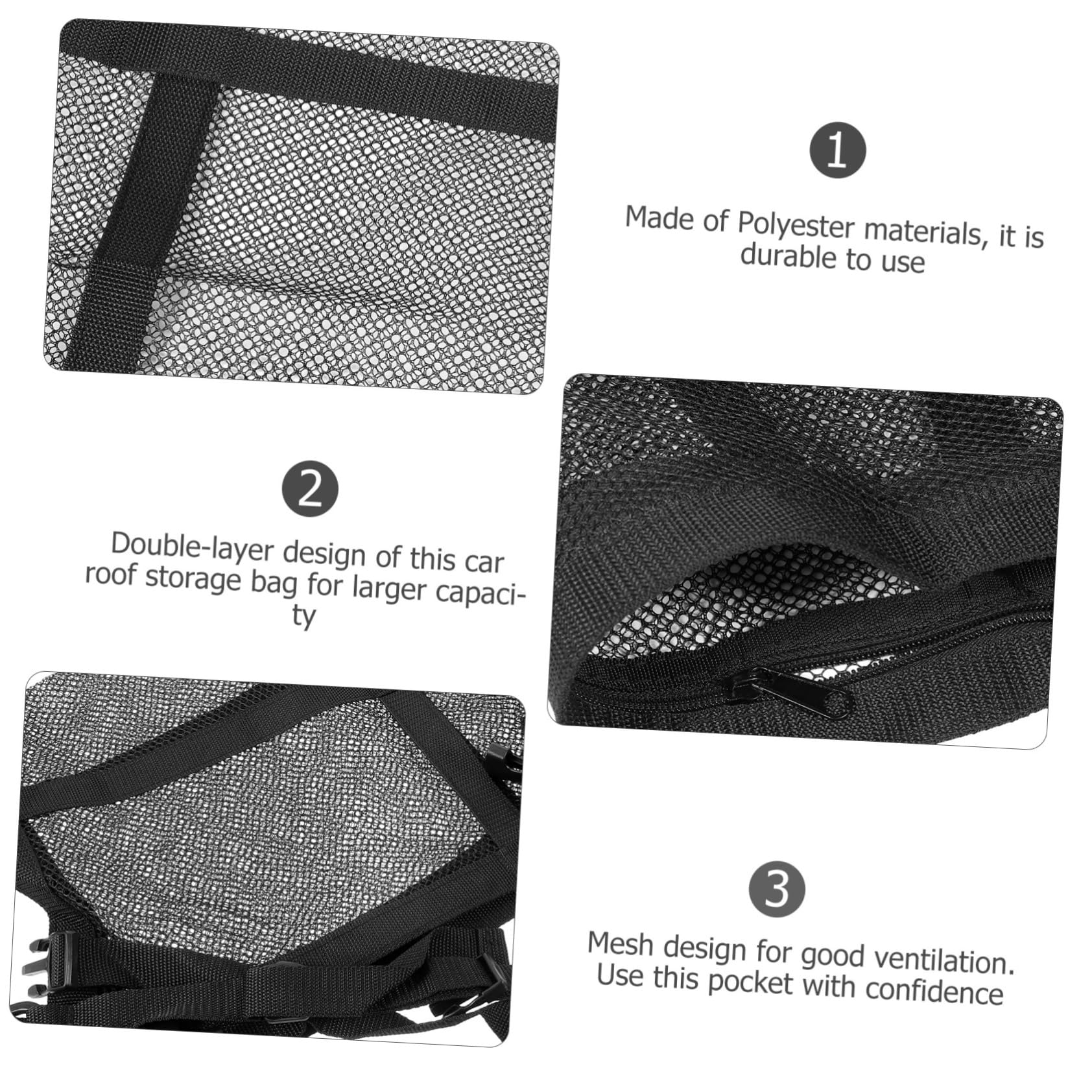 ABOOFAN 5 Pezzi Rete Portaoggetti per Auto Borsa Stoccaggio con Organizzatore Resistente per Accessori Auto Ottimizza nel Bagagliaio e Mantiene Tutto Ordine