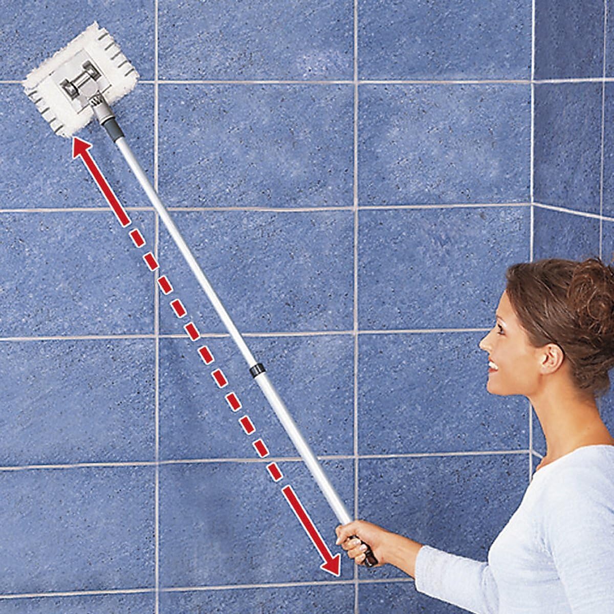 MaximexMicrofibre Replacement Cover for Telescopic Bathroom and Tile Mop Professional Set of 2