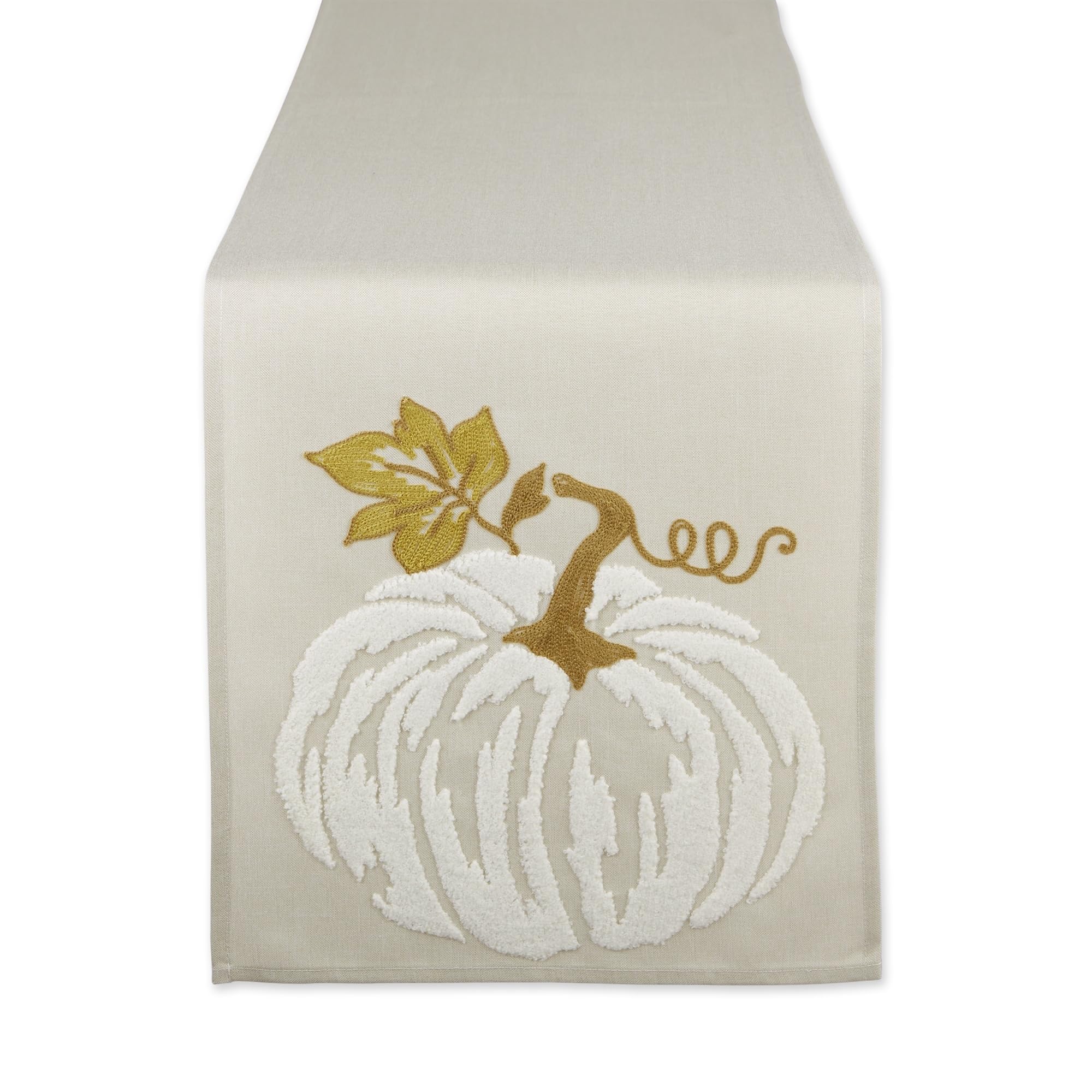 DII Fall Table Décor Embroidered Tabletop for Thanksgiving Dining Table Runner, 14x70, Scattered Leaves, Table Runner, 14x70" - Image 2