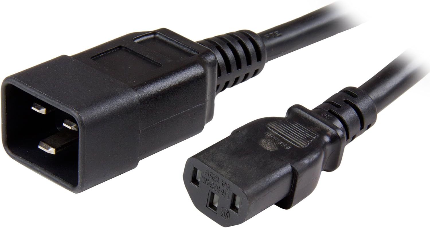 3ft (1m) Heavy Duty Extension Cord, IEC 320