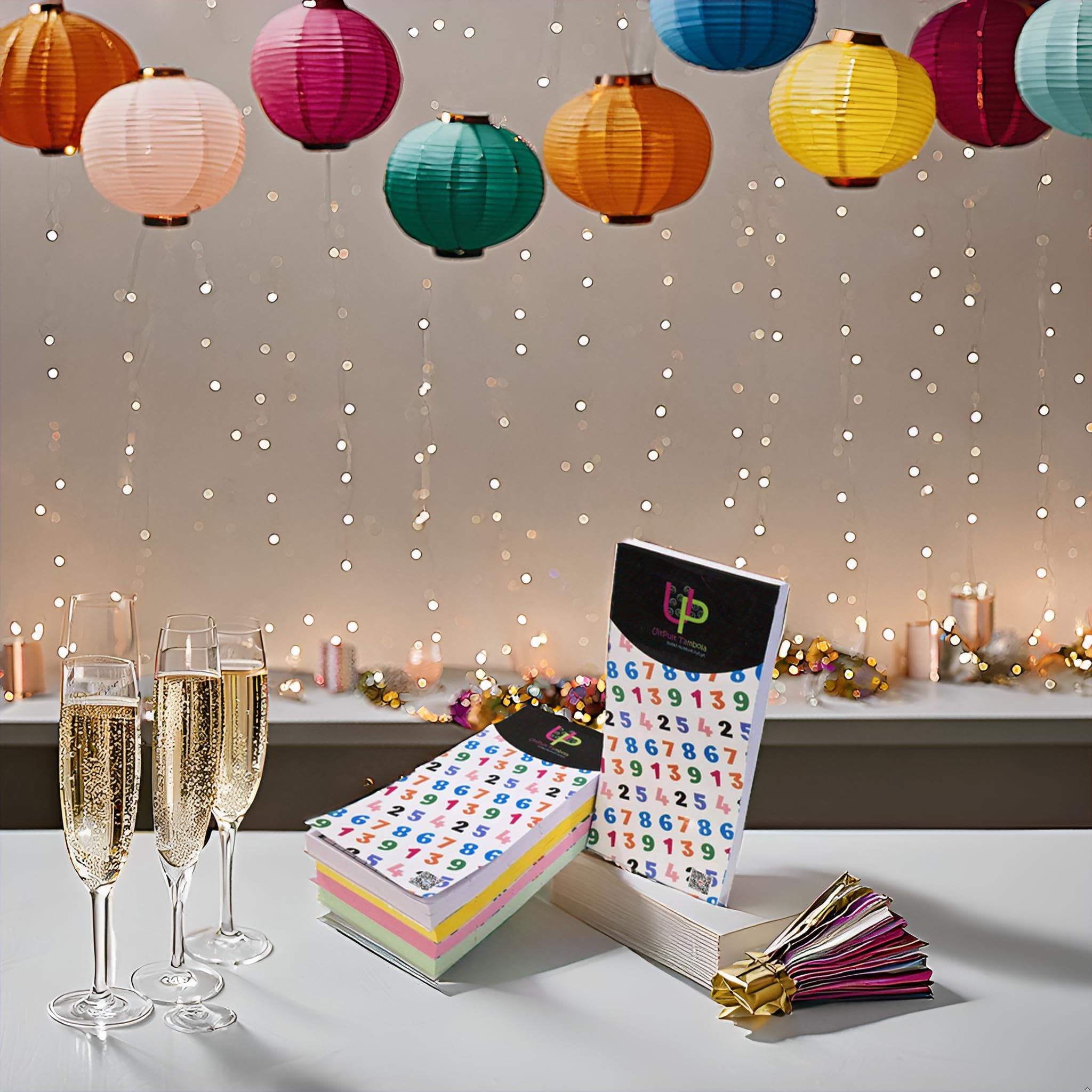 UltPult Tambola 1800 Bingo Housie Tambola Tickets Game Set | Indoor Board Games, Housie Tambola Tickets Booklet for Ladies Kitty Party Game, Adults | 600 Tickets Per Booklet - A5 Size 3 Booklet 3