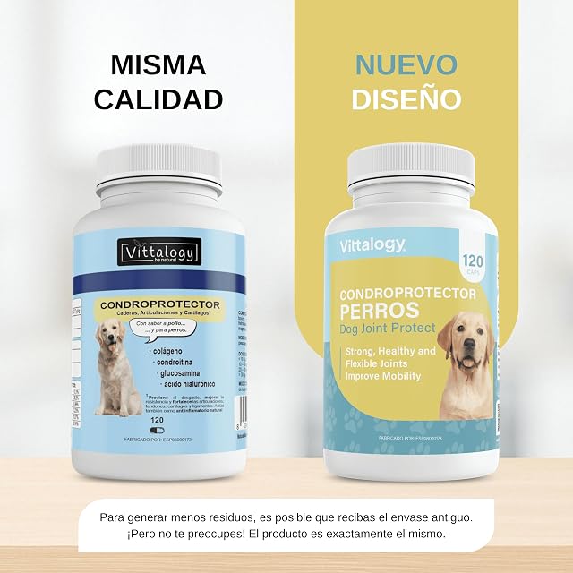 Foto 3 de 8 de Condroprotector para Perros. Antiinflamatorio Natural con Colágeno, Condroitina, Hialurónico y Cúrcuma