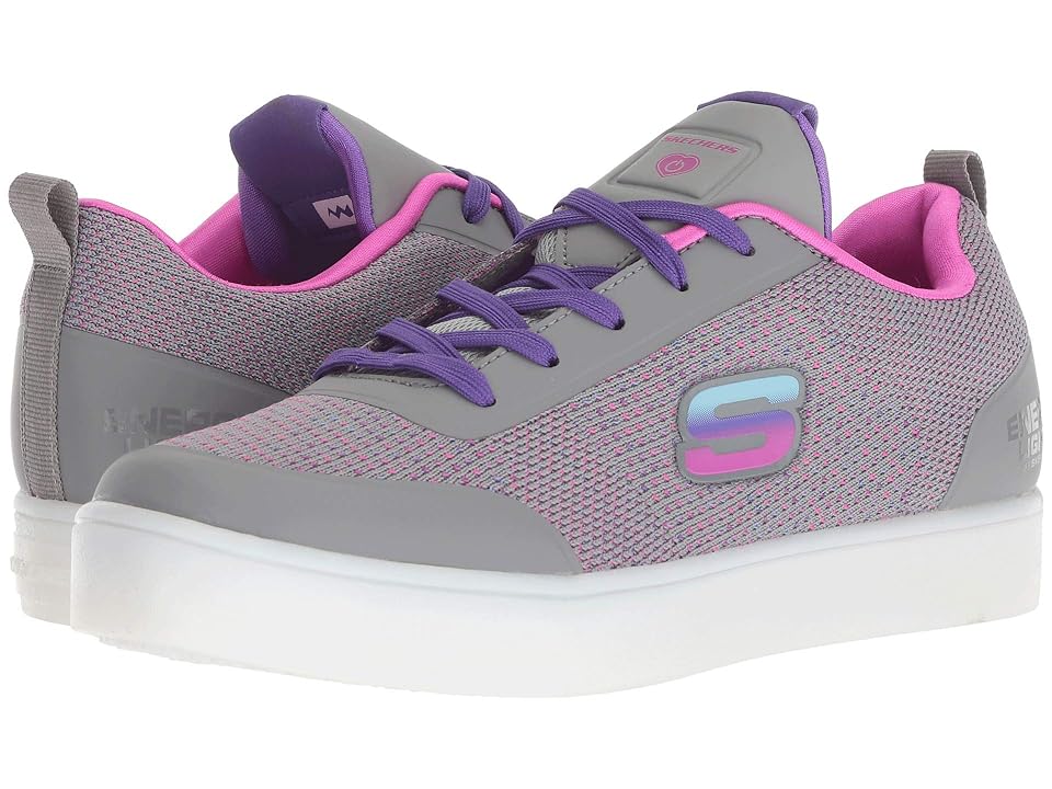 

SKECHERS KIDS Energy Lights 10948L (Little Kid/Big Kid) (Gray/Multi) Girl's Shoes