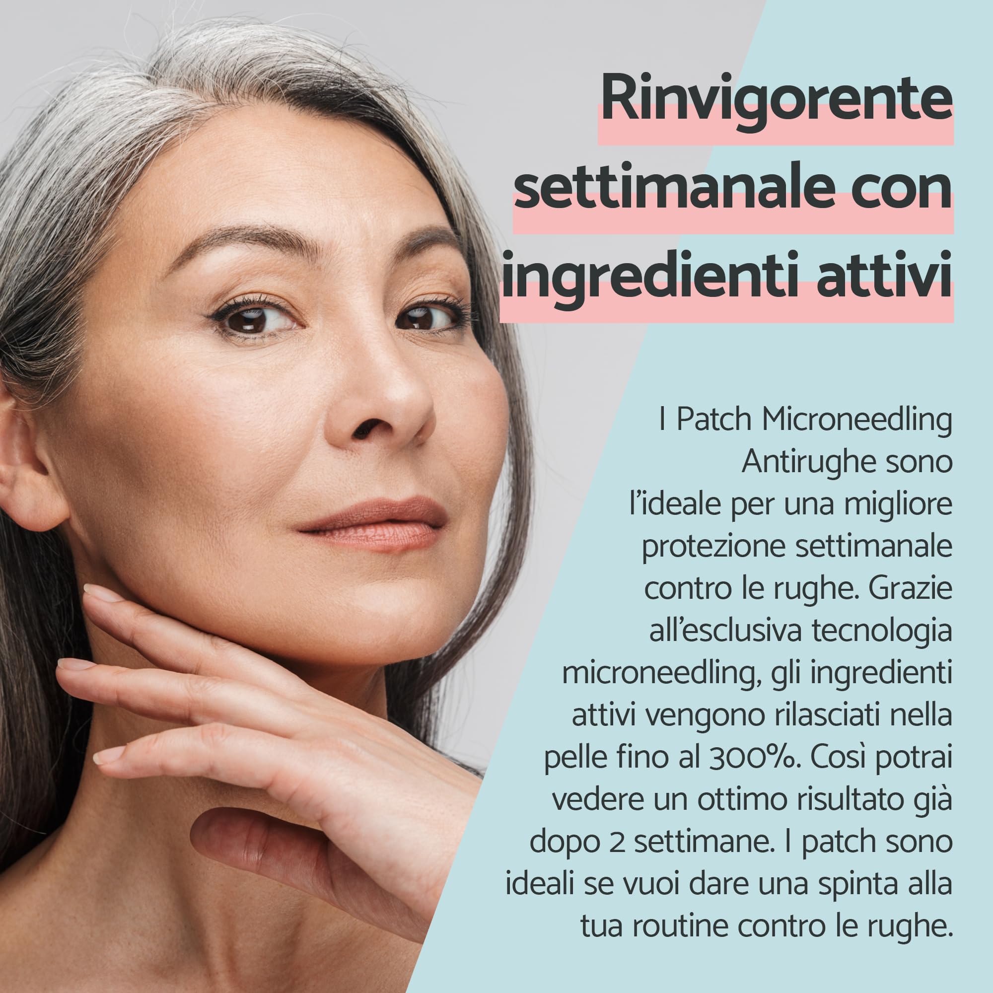 Remescar Patch Microneedling Viso Antirughe Cerotti Monouso Effetto Lifting Acido Ialuronico Peptidi Collagene