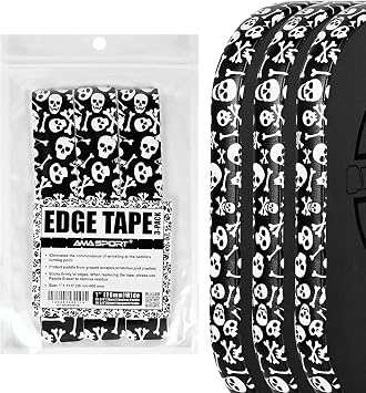 PICKLETECH Pickleball Paddle Protection Tape - Paddle Head Edge Guard - Racket Edge Protection Tape -Fit Perfectly Curved Edge -No Wrinkling
