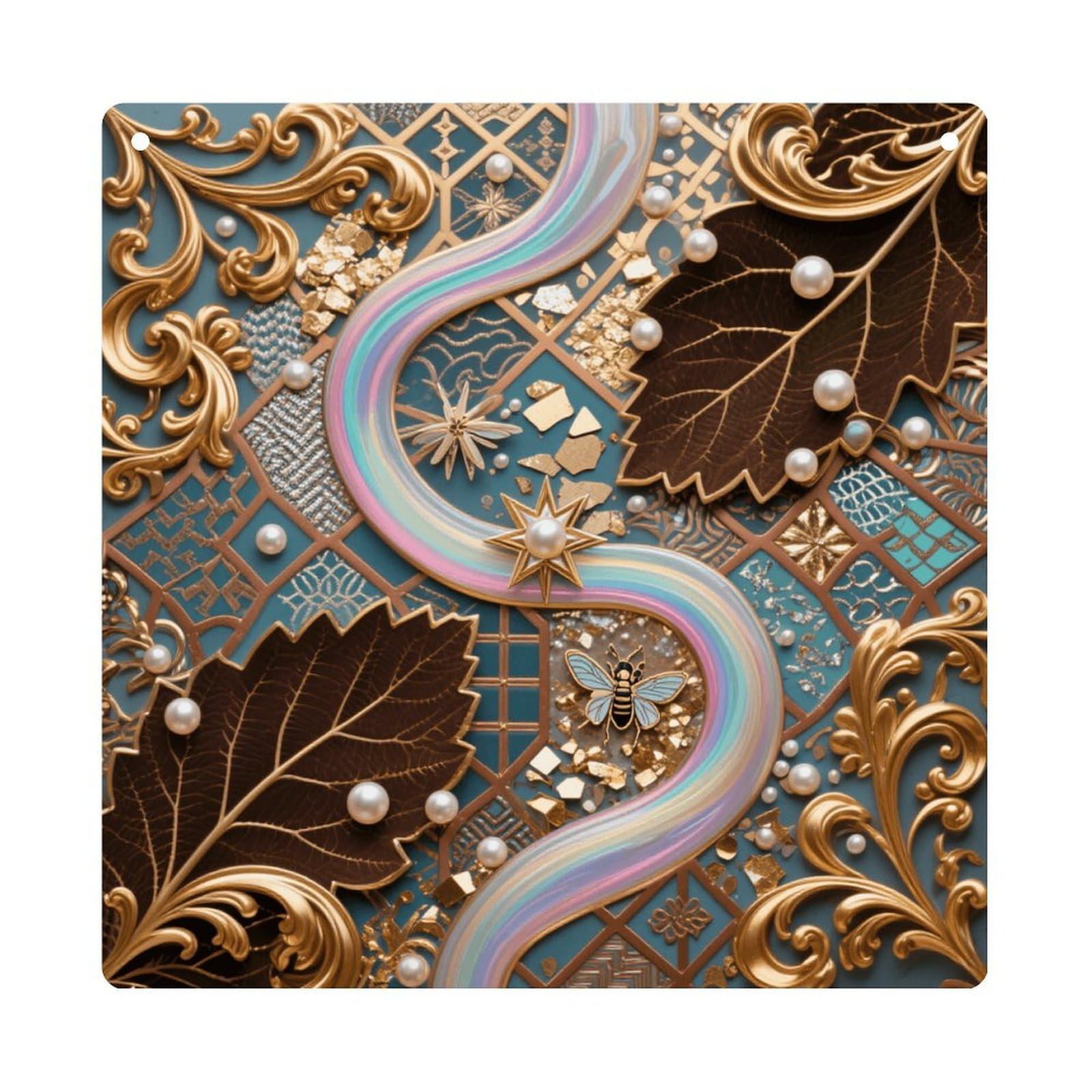 Geometric Enamel Pattern Hanging Ornament Wall Decor Pendant