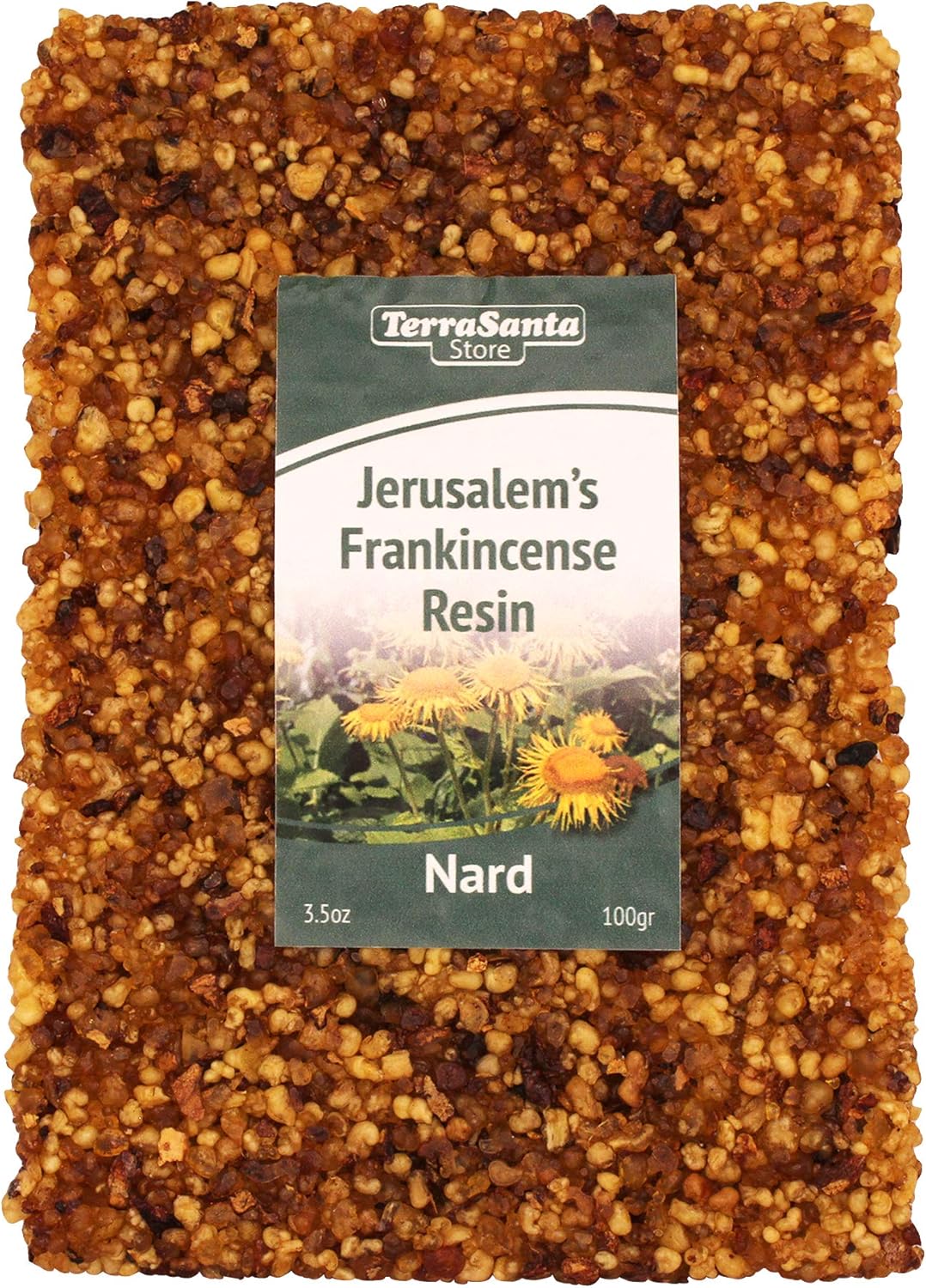 Aromatic Frankincense Pressed Slate Resin Tears Incense Nard Burner Jerusalem 3.5oz/100gr