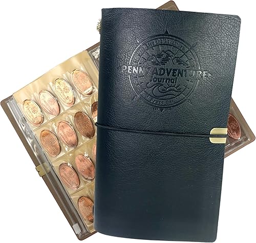 Pennybandz El Penny Journal tiene capacidad para 146 monedas, el mejor libro de colección de recuerdos para tu colección de monedas con capacidad
