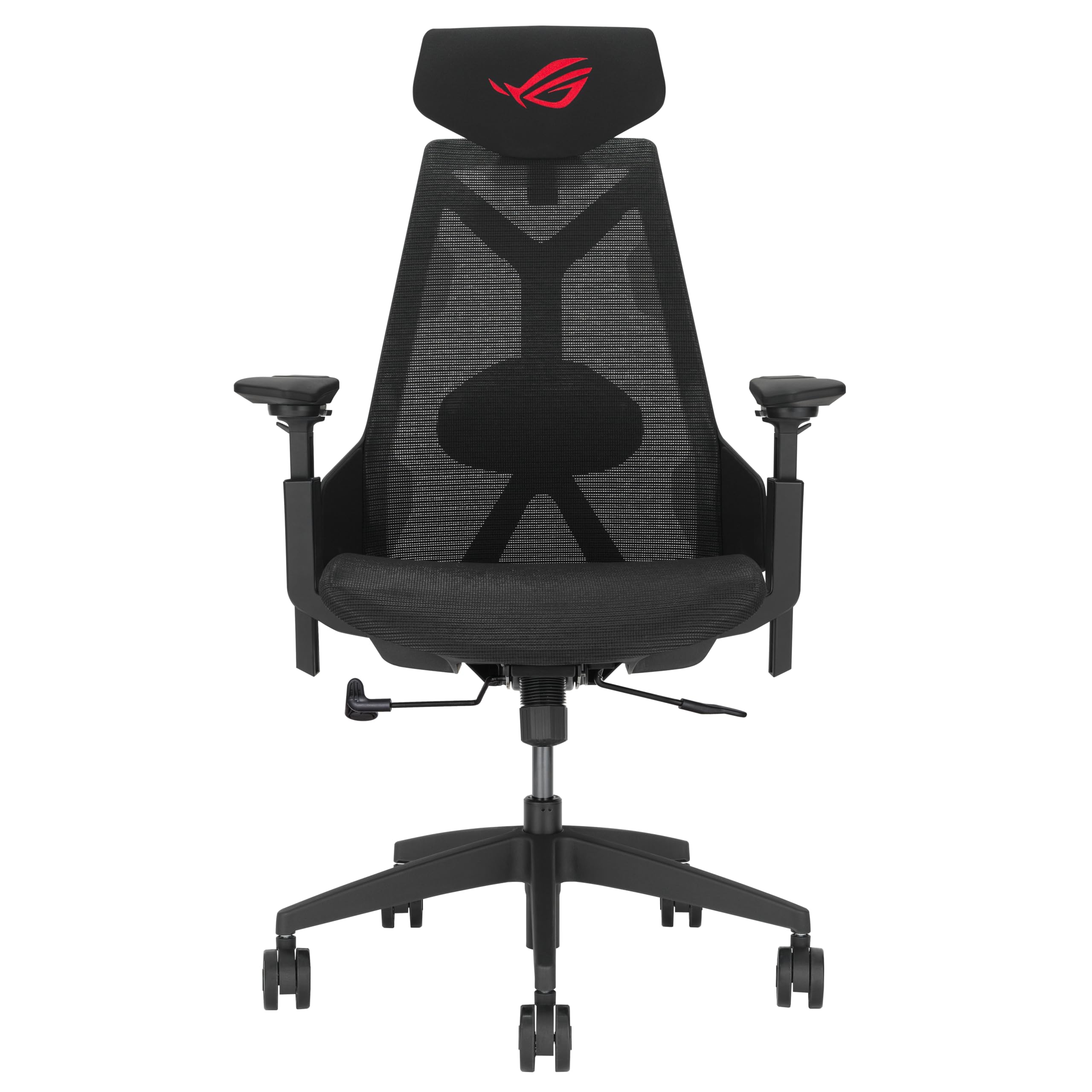 ASUS ROG Destrier Ergo Core Gaming Chair (Silla ergonómica para Juegos, reposabrazos de 360 Grados con hasta 14 cm de Altura para Juegos móviles, Marco de Nailon, Malla, Soporte Lumbar Ajustable y