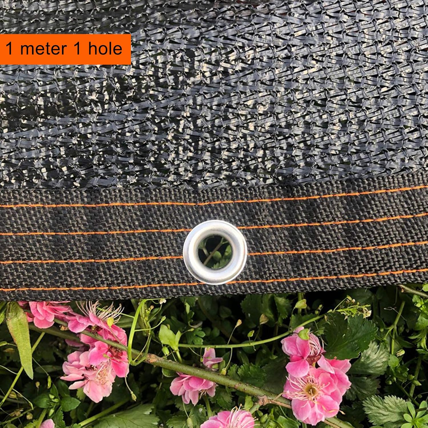 Heavy Duty Shade Netting,Black Sunblock Shade Cloth,Breathable Sun Shade Sail,65-70% Shade Fabric,UV Resistant,for Home Flowers Patio Balcony Plant,We Make Custom Size (4x5m)