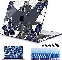 Vista 20 de Mektron Diseñada para MacBook Air 2025/2024/2023 de 15 PULGADAS M4 A3241 /M3 A3114 /M2 A2941, Carcasa de Cubierta Rígida de Plástico Impreso