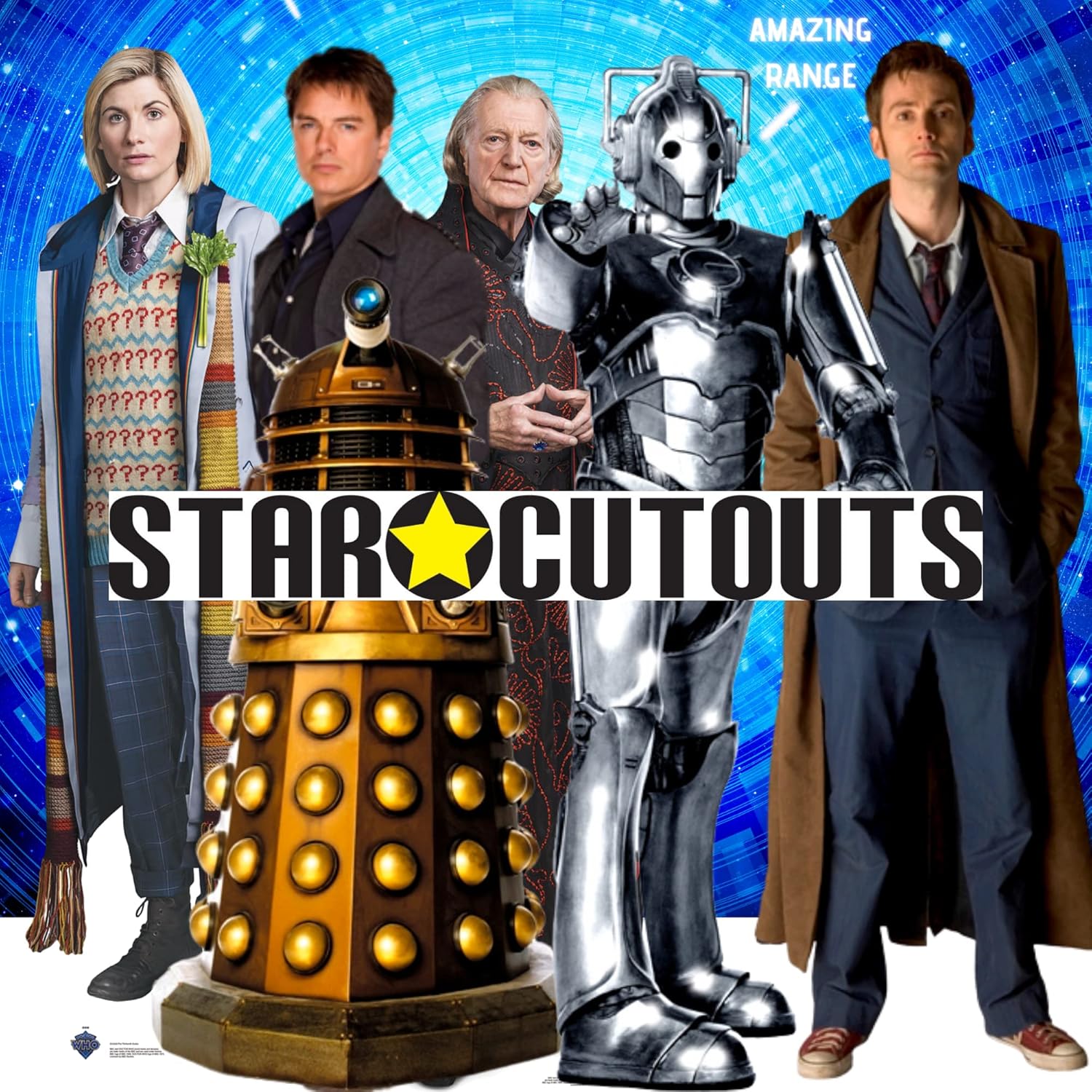 Star Cutouts Ltd SC8 Official Cardboard Cut Out of The 10th Doctor David Tennant - Perfect for Doctor Who Fans and Collectors