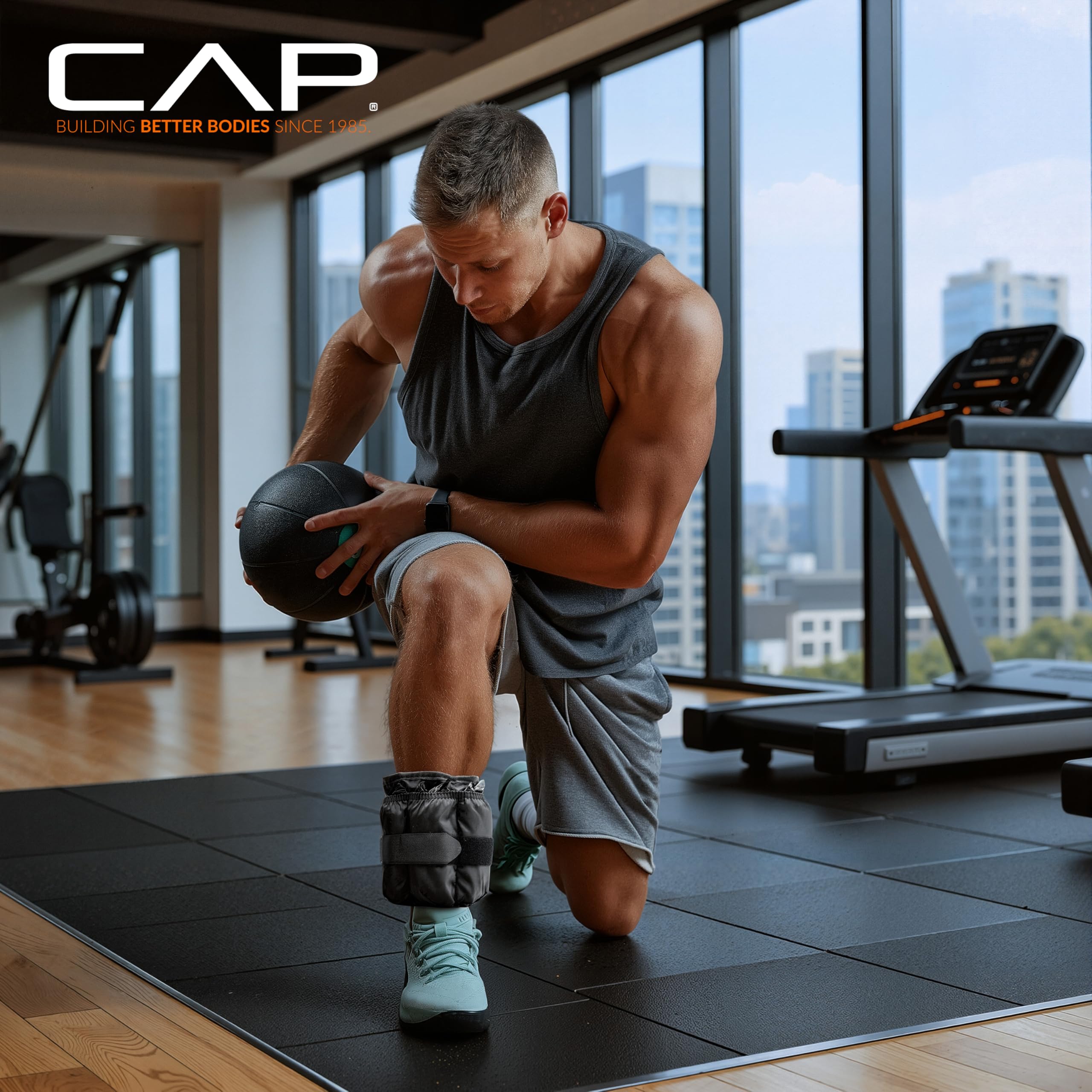 CAP Barbell Unisex's HHA-CB010A1 regulowane ciężarki do kostki, 3,5 kg, czarny