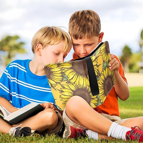 Miniatura 6 de Álbum de tarjetas de girasol, cierre de cremallera anticaída, resistente al agua y fácil de limpiar