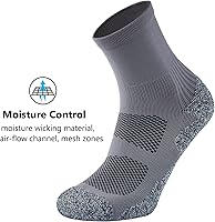 Vista 5 de CWVLC Calcetines deportivos de compresión acolchados para hombres y mujeres