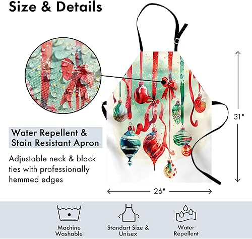 Vista 23 de Ambesonne Delantales multicolor Rubí pálido.