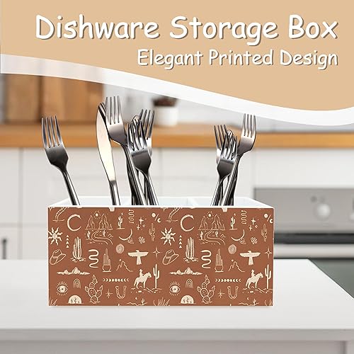 Miniatura 5 de Portalápices retro occidental marrón para la escuela, escritorio de oficina en casa, regalos occidentales para mujeres y hombres, soporte para