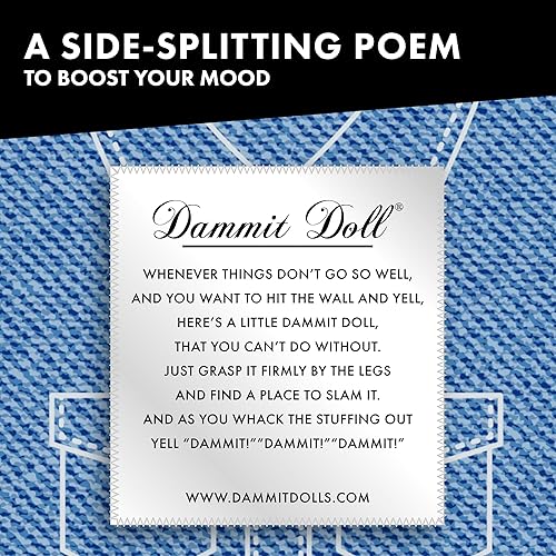 Miniatura 4 de Dammit Doll - Colección Tacky Fashion de edición limitada - Alivio del estrés, regalo de broma (Denim Doll)