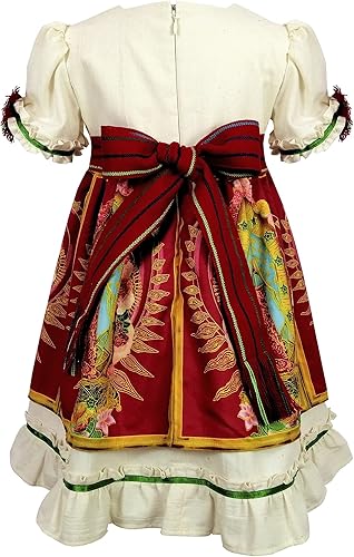 Miniatura 3 de Baby Toddler Girl Dress Virgin of Guadalupe Guadalupana Cotton Handmade Traditional (4 years)