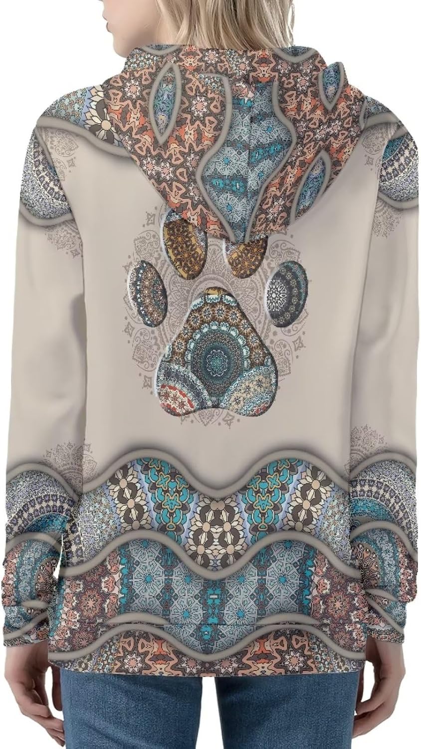 WELLFLYHOM Women Y2K Hoodie Zip Up Sweatshirt Vintage Jackets Hooded Cardigan - Image 3