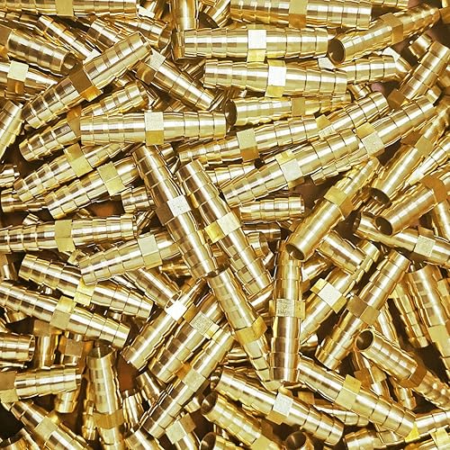 Vista 32 de Da by 2 accesorios de púas en T de latón de 1/2" (12.5 mm) para manguera de identificación de 1/2" (12.5 mm), 6 abrazaderas de tubo de acero Tee Barb