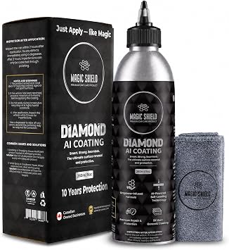 Magic Shield Diamond AI Coating Graphene Liquid Self-Levelling Technology | Restore Used Car back to New | Lasts