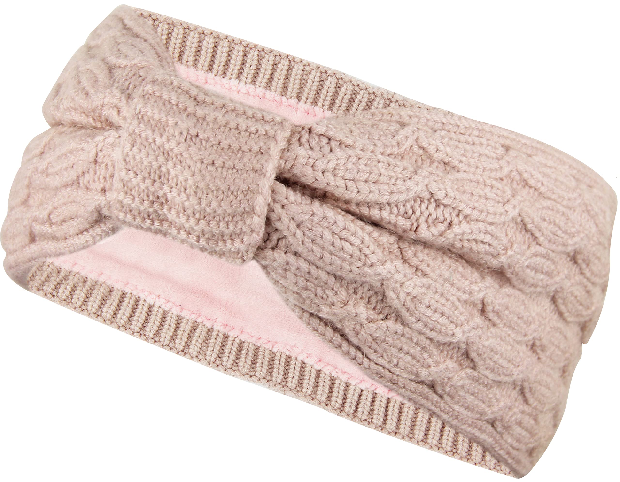 Frentree Stirnband Damen Mit Fleece - Twist Knoten Design Für Winter