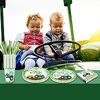 Vista 29 de Alice Tea Party Decorations - Baby Shower Paper Plates, Napkins, Cups & Straws for 24 Guests, 120 Pcs Disposable Party Dessert Dinnerware