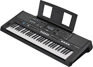 Yamaha PSR-E483 61-Key Touch-Sensitive Portable Keyboard: 860 Voices, 345 Styles, Live Controls & Super Articulation