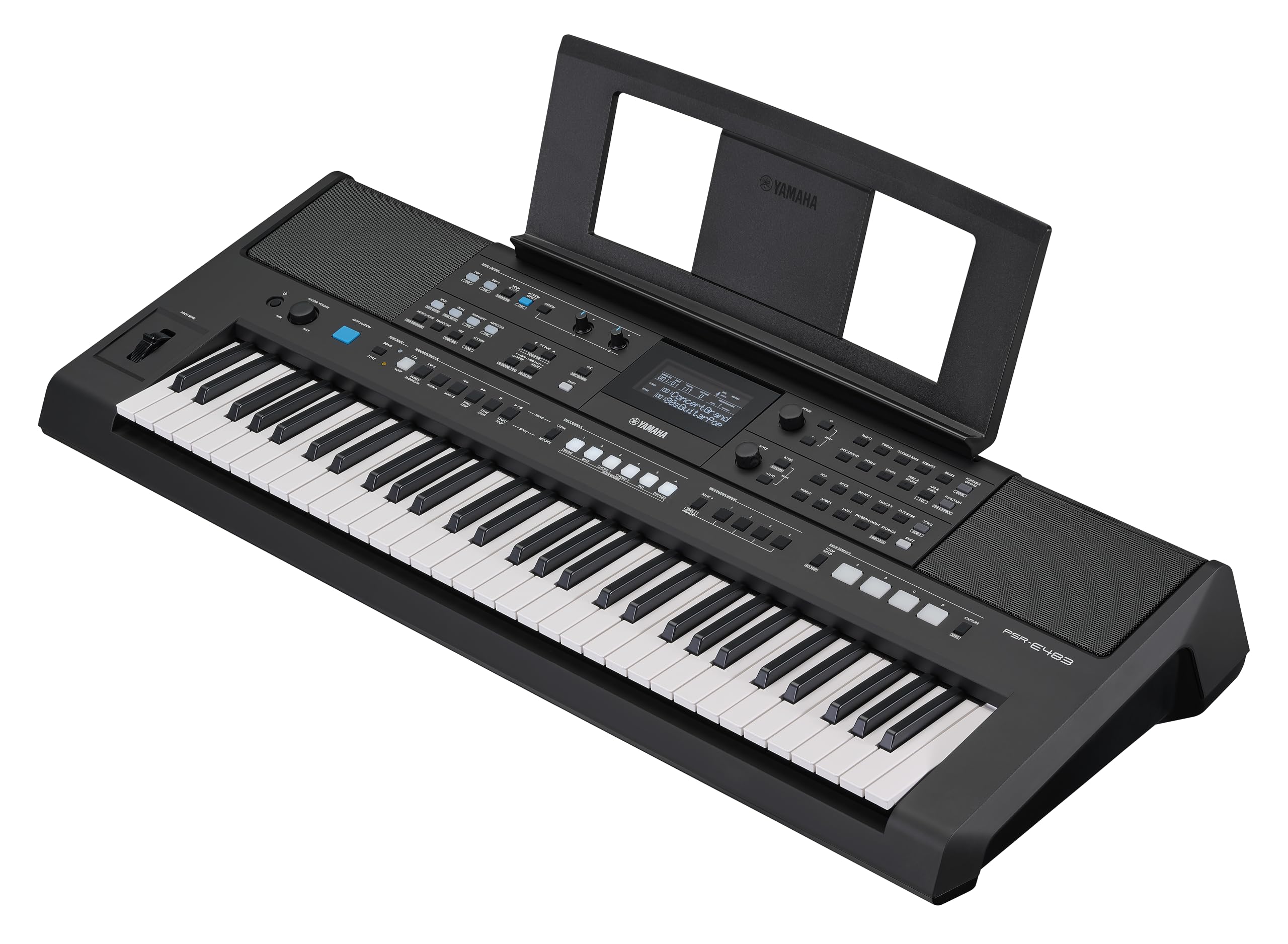 Amazon.com: Yamaha PSR-E483, 61-Key Touch-Sensitive Portable