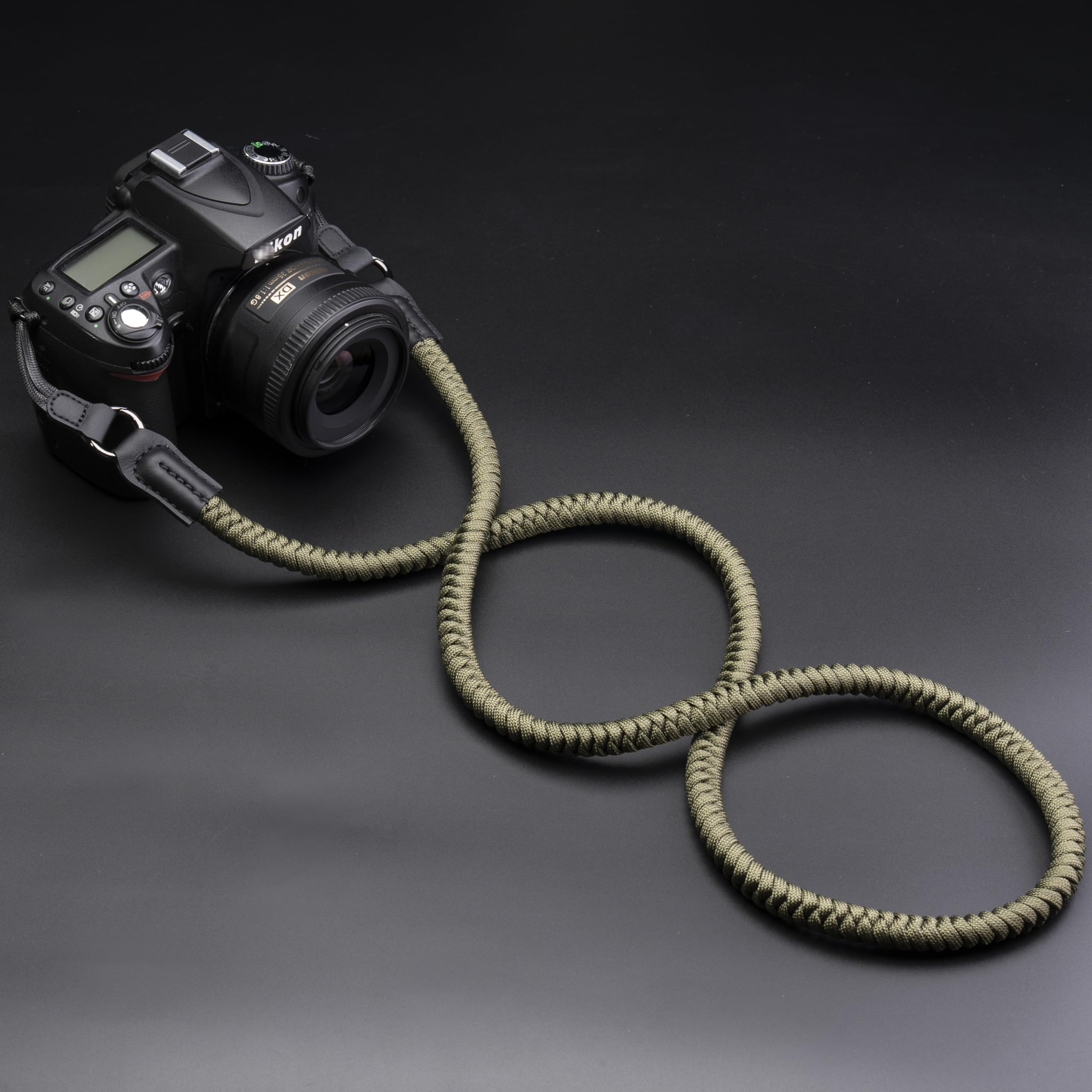 VKO Cinghia per fotocamera in corda Paracord a sgancio rapido